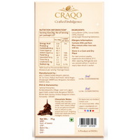 CRAQO Silk Melt Milk Chocolate Bar (75g) | Smooth, Creamy & Rich Indulgence