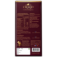 CRAQO Noir Reserve Premium Dark Chocolate Bar | Wine-Soaked Raisins | Rich & Luxurious | 75g